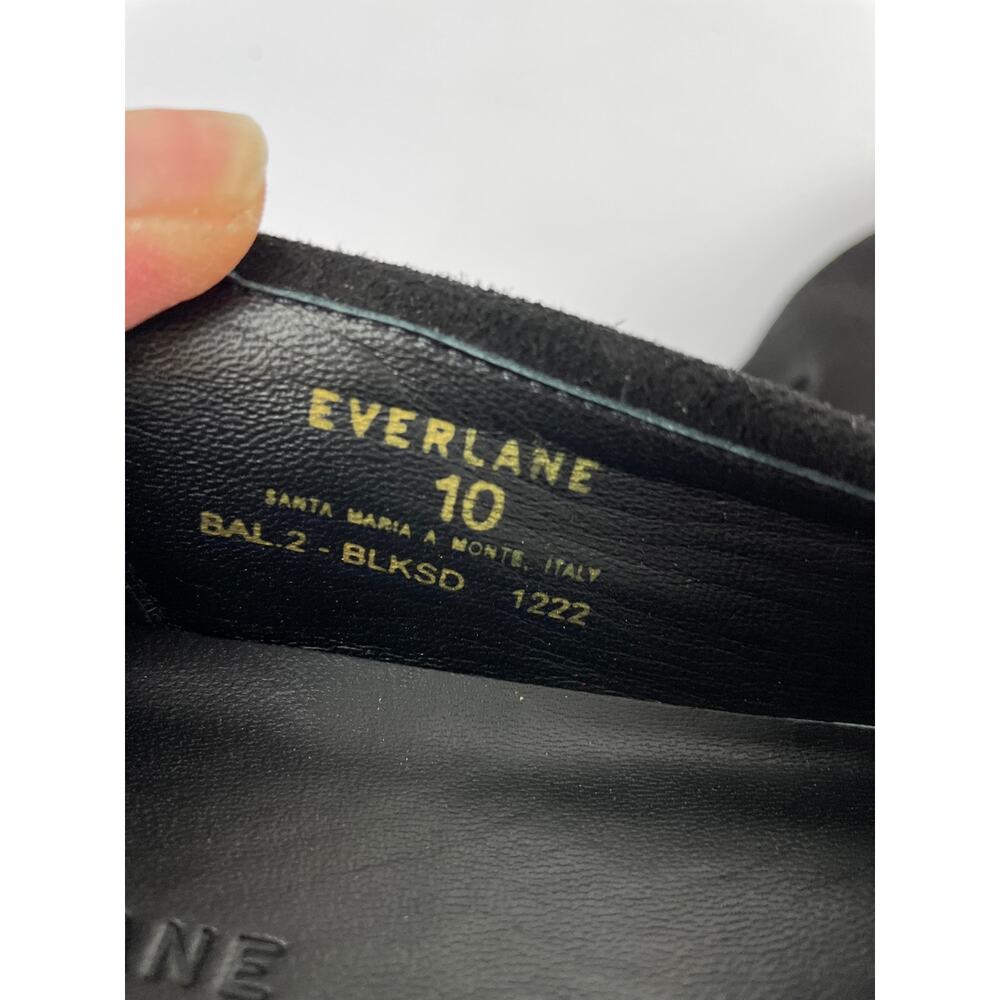 Everlane Italian Leather Day Loafer in BLACK SUEDE Sz10 Slip-on Flat - Picture 9 of 9